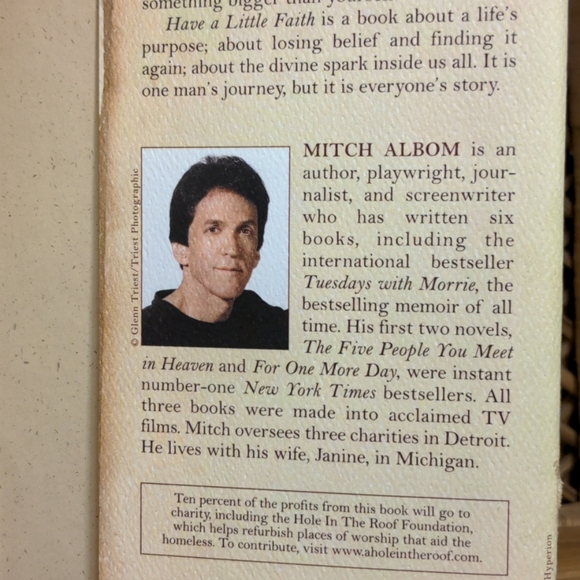 Hardcover Mitch Albom - Have a Little Faith Book - Picture 5 of 9